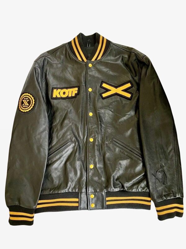 Weeknd XO Varsity Jacket Black and Yellow